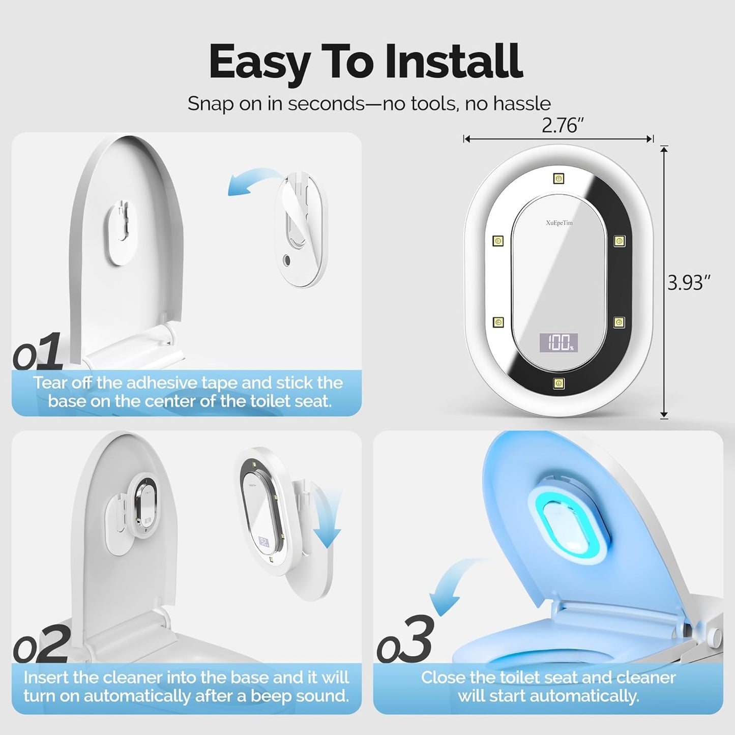 Rechargeable UVGuard 360 - kills what cleaning misses