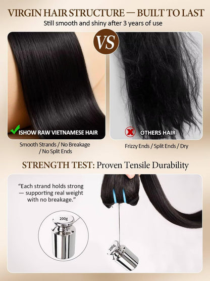 Vietnamese Raw Hair(Natural Black)