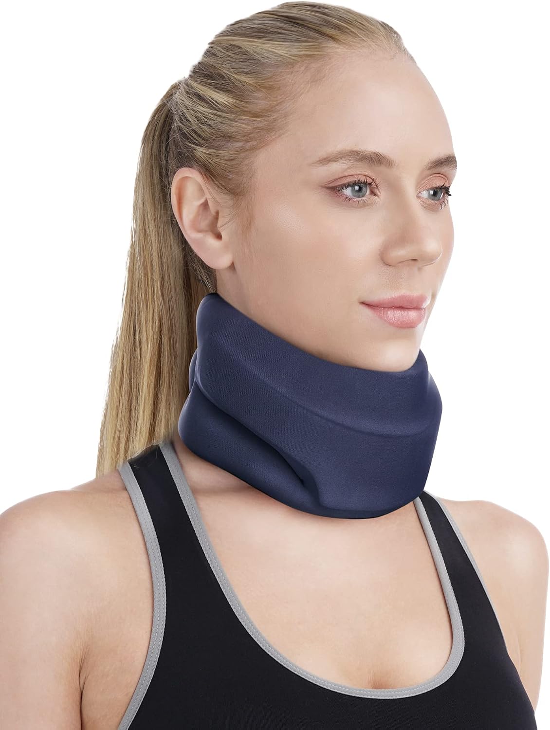 Neck Brace for Sleeping - Cervical Collar Relief Neck Pain and Neck Support Soft Foam Wraps Keep Vertebrae Stable for Relief of Cervical Spine Pressure