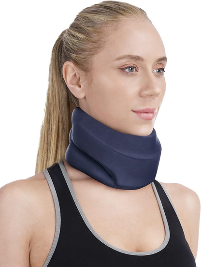 Neck Brace for Sleeping - Cervical Collar Relief Neck Pain and Neck Support Soft Foam Wraps Keep Vertebrae Stable for Relief of Cervical Spine Pressure