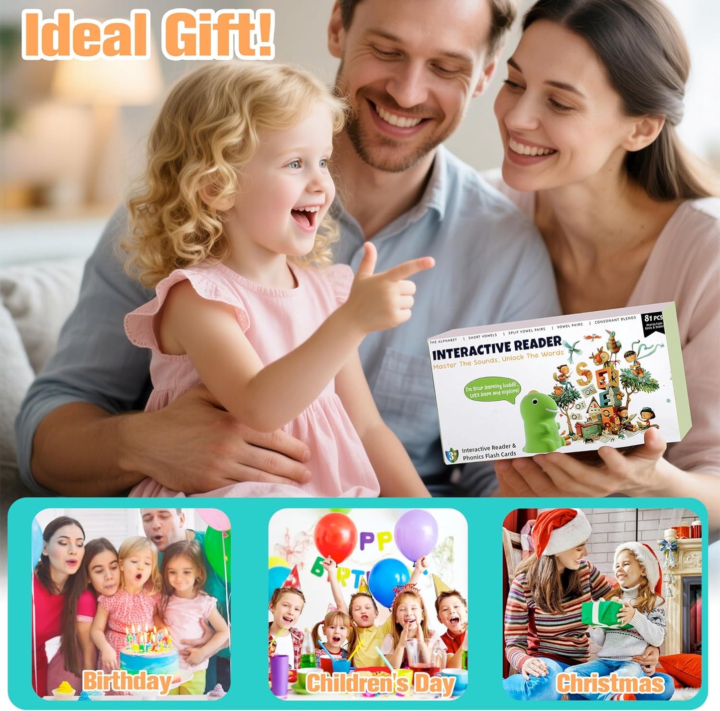 Trains preschoolers and kindergarteners to read independently — no screen time required
