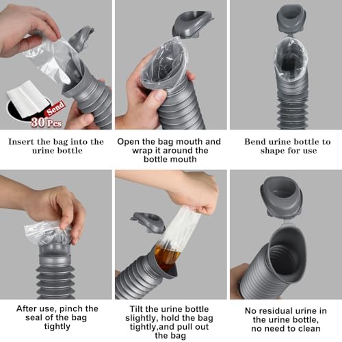 Collapsible Emergency Car Pee Bottle for Men and Women – 750ml