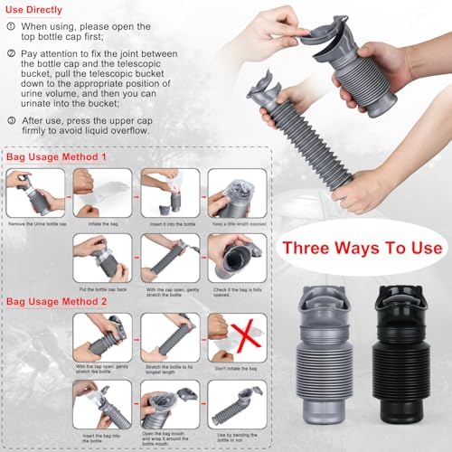 Collapsible Emergency Car Pee Bottle for Men and Women – 750ml