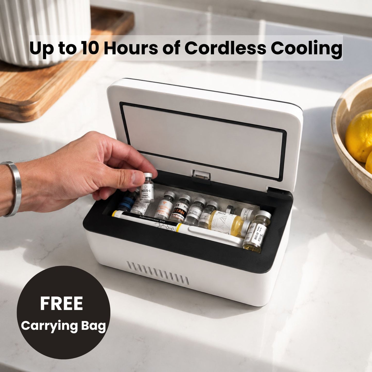 Travel with your peptides anywhere