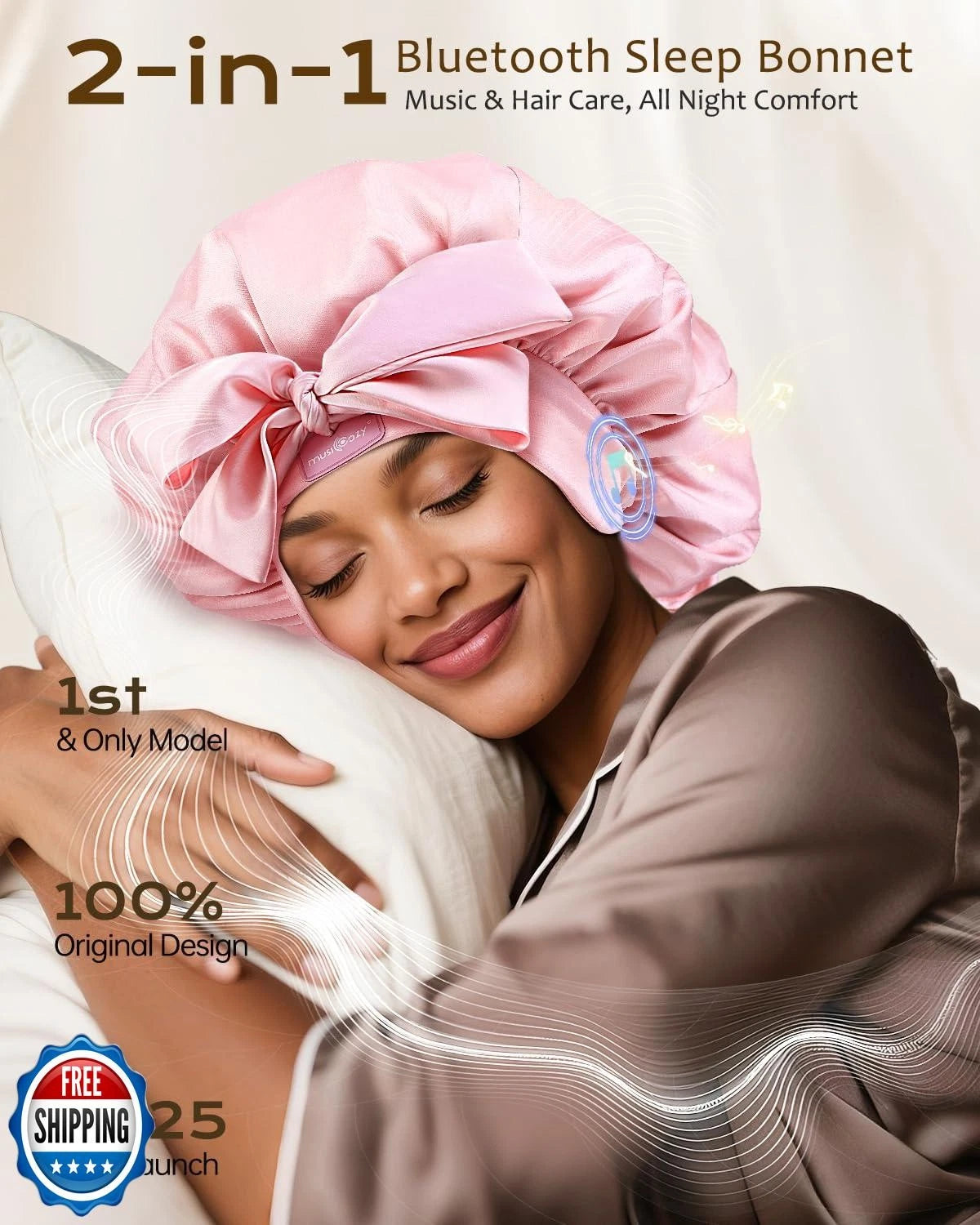 Silk & Silence - a bonnet for snore nights