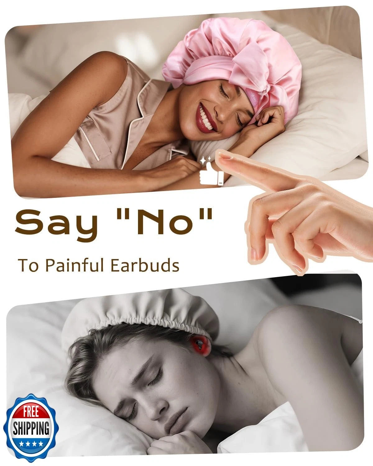 Silk & Silence - a bonnet for snore nights